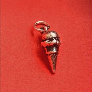James Avery Silver Ice Cream Cone Charm